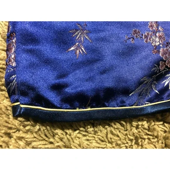 Authentic SOLZ SQUIRREL size 6 Girls Top/Pants BLUE SATIN Oriental Asian SET Z21 - Picture 12 of 12